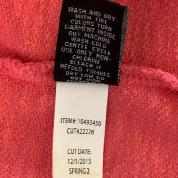 Torrid Knit Moto Zip Crop Jacket 100% Cotton SZ 1 (14/16/1X) Sunkist Coral #247E - Picture 7 of 8